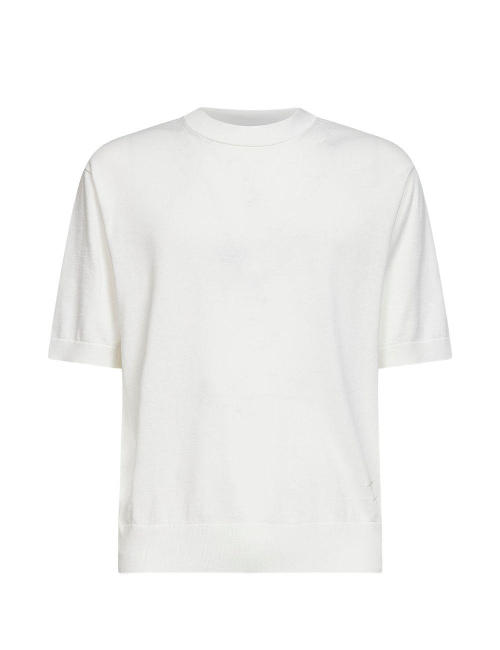 T-shirt a manica corta in bianco Laneus - uomo 