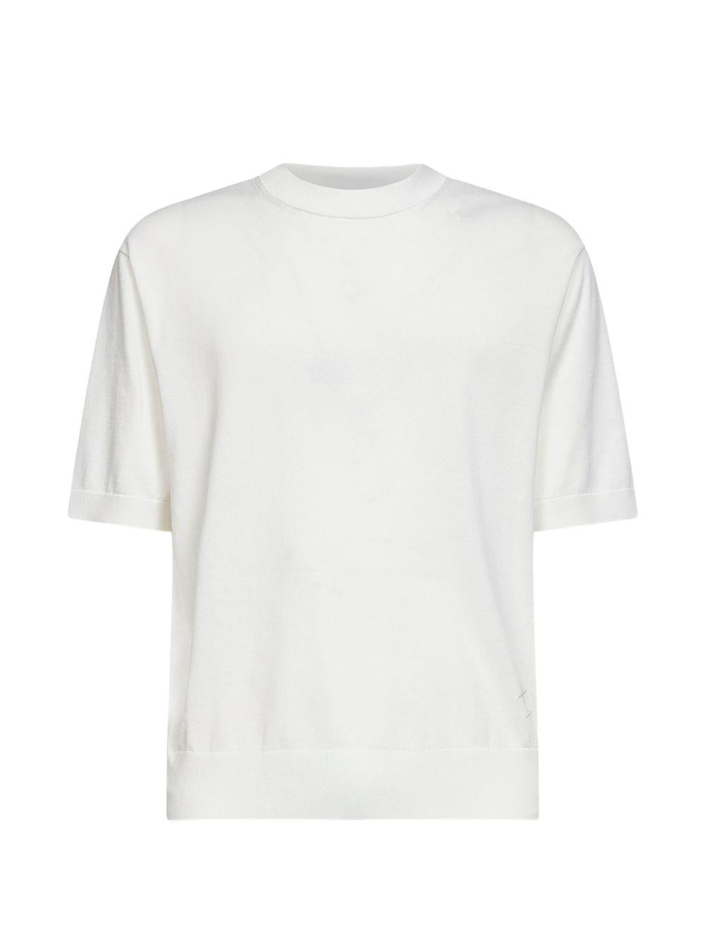 T-shirt a manica corta in bianco Laneus - uomo 