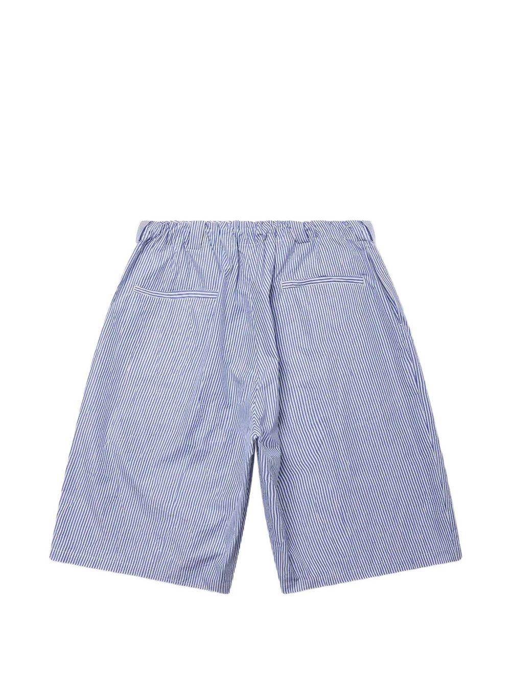 Shorts a righe toluca in celeste Willy chavarria - uomo 