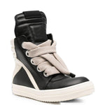 Sneakers Geobasket in pelle in nero 