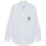 Camicia a quadri con logo ricamato multicolor DROLE DE MONSIEUR - uomo 