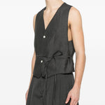 Gilet con bottoni raysan in grigio Jacquemus - uomo 