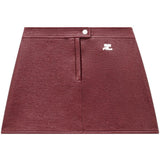 Minigonna Reedition con logo in rosso Courrèges - donna 