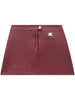 Minigonna Reedition con logo in rosso Courrèges - donna