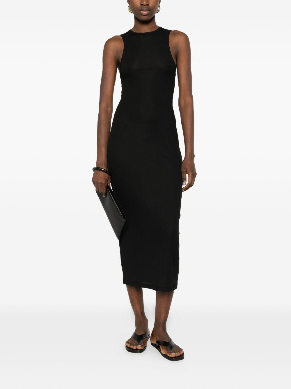 Abito con scollo tondo in nero WARDROBE.NYC - donna 