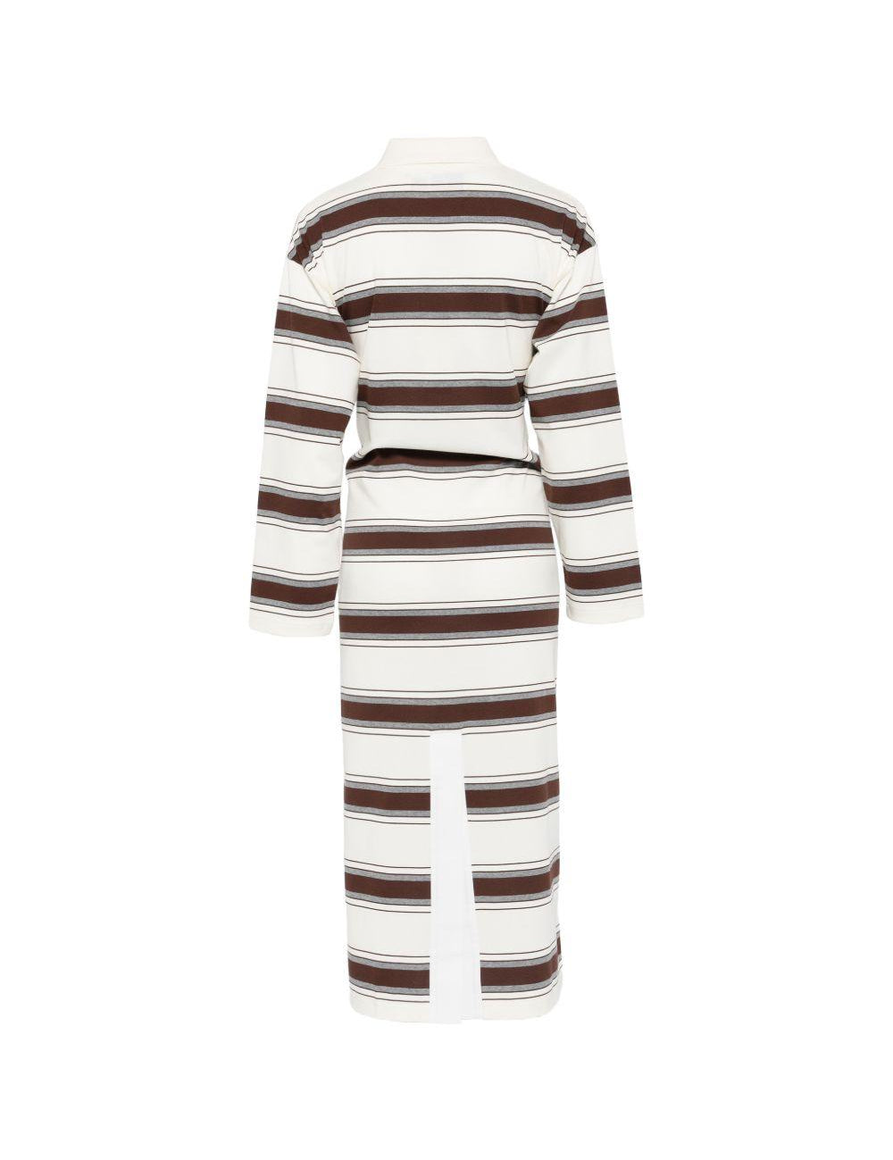 Abito a righe con colletto in bianco Feng Chen Wang - donna 