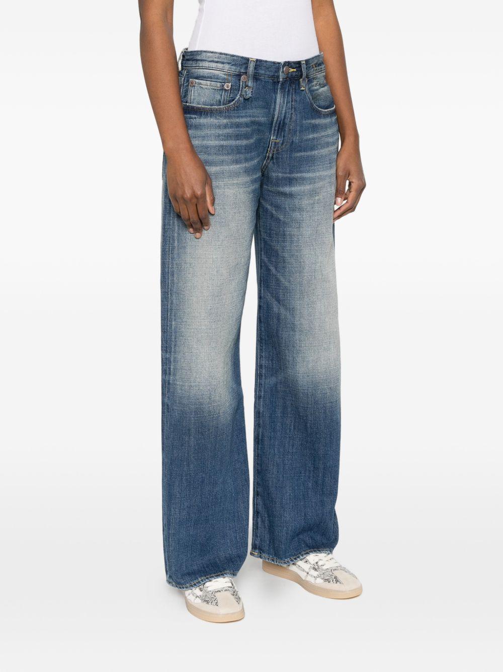 Jeans D'arcy a gamba ampia in blu R13 - donna 