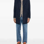 Impermbeabile con bottoni in blu Fay - uomo 
