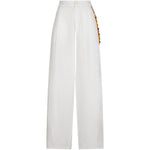 Pantaloni Phebe a gamba ampia in bianco Darkpark - donna 