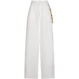 Pantaloni Phebe a gamba ampia in bianco Darkpark - donna 