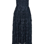 Abito midi svasato in blu Rotate - donna 