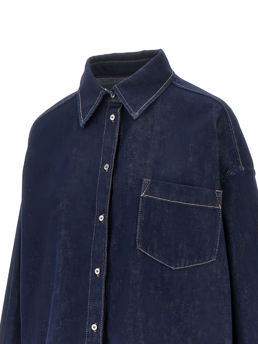 Foggia camicia in blu scuro Maxmara weekend - donna 