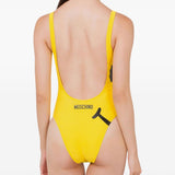 Costume da bagno con stampa in giallo Moschino - donna 