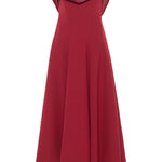 Abito midi Salma in borgogna Rhea Costa - donna 