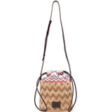 MULTICOLOR CHEVRON PATTERN BUCKET BAG MISSONI - WOMEN 