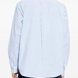Camicia con logo a righe in azzurro Kenzo - uomo 