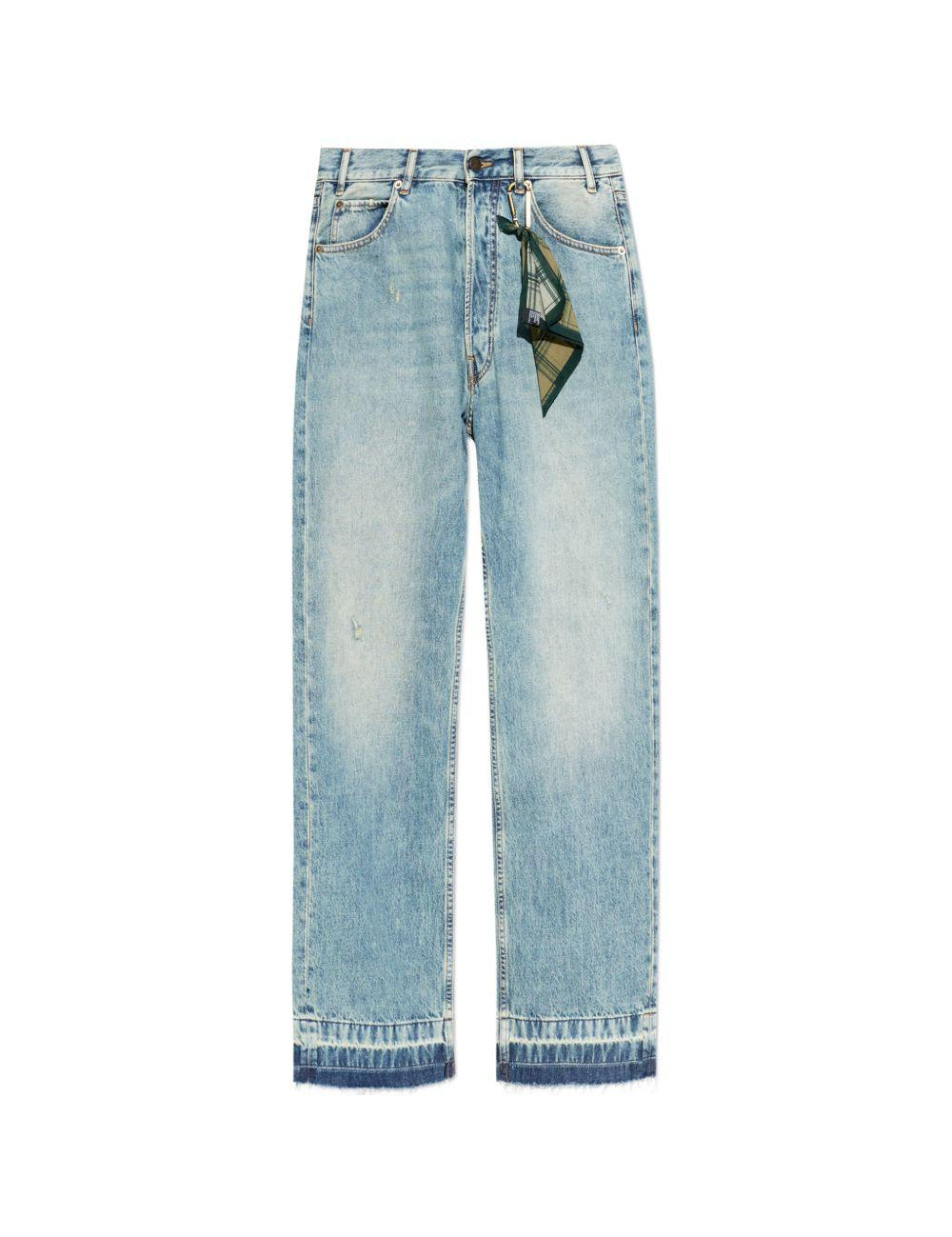 Jeans con bottoni sfilacciati in blu Darkpark - uomo 