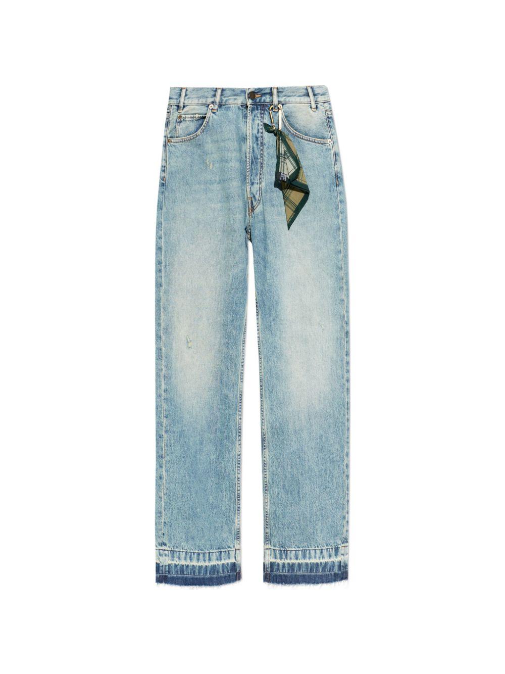 Jeans con bottoni sfilacciati in blu Darkpark - uomo 