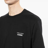 T-shirt con logo in nero Comme des garcons homme - uomo 