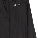 K-Way con cappuccio e logo in nero Comme des garcons play x k-way - unisex 