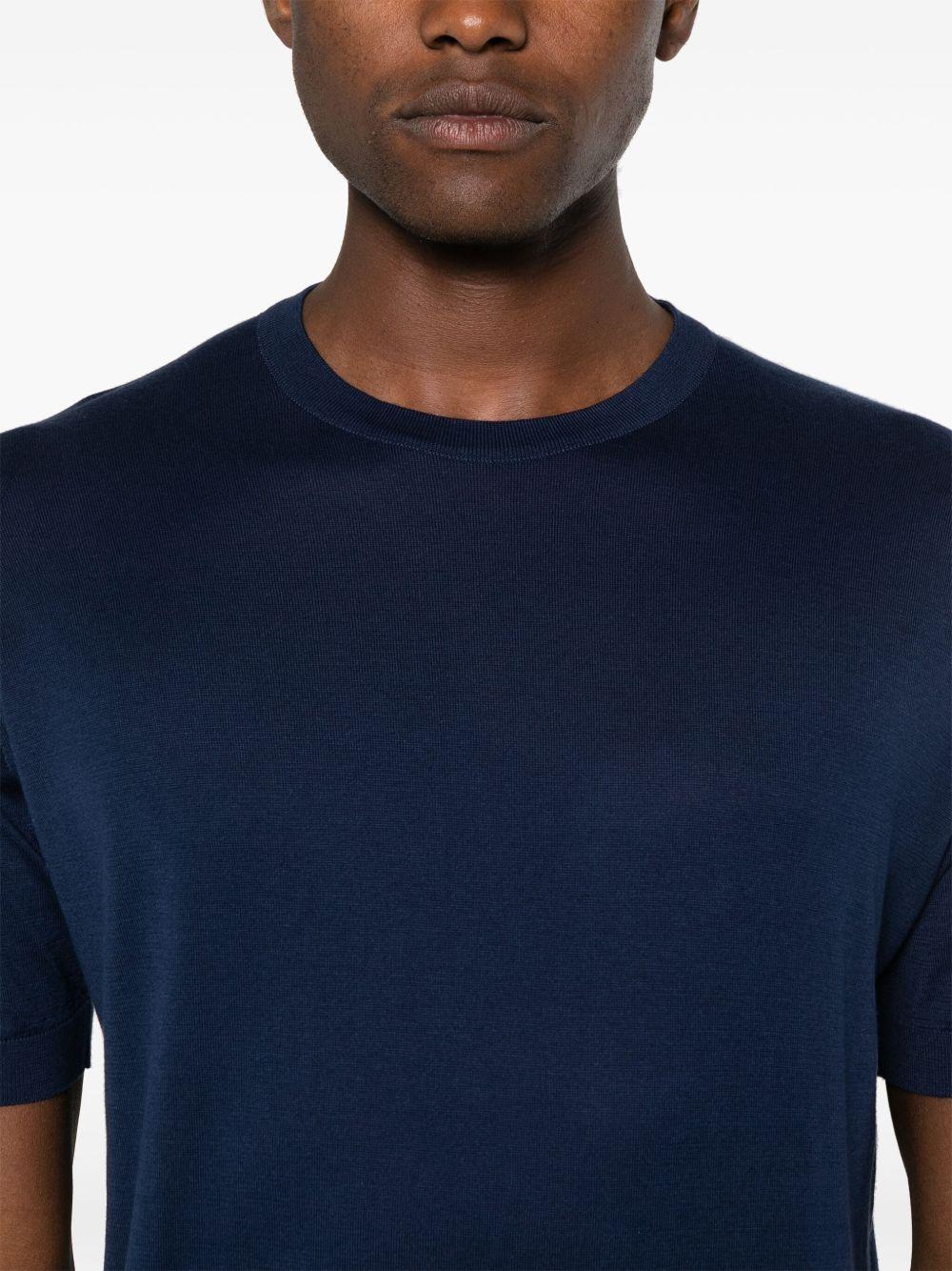 T-shirt Kempton in blu John smedley - uomo 