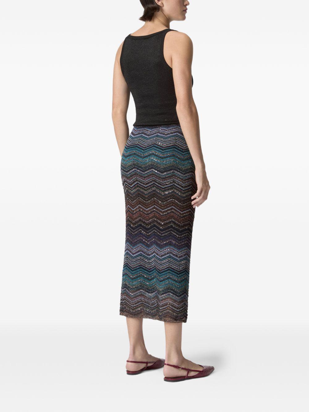 Gonna maxi motivo chevron multicolor Missoni - donna 