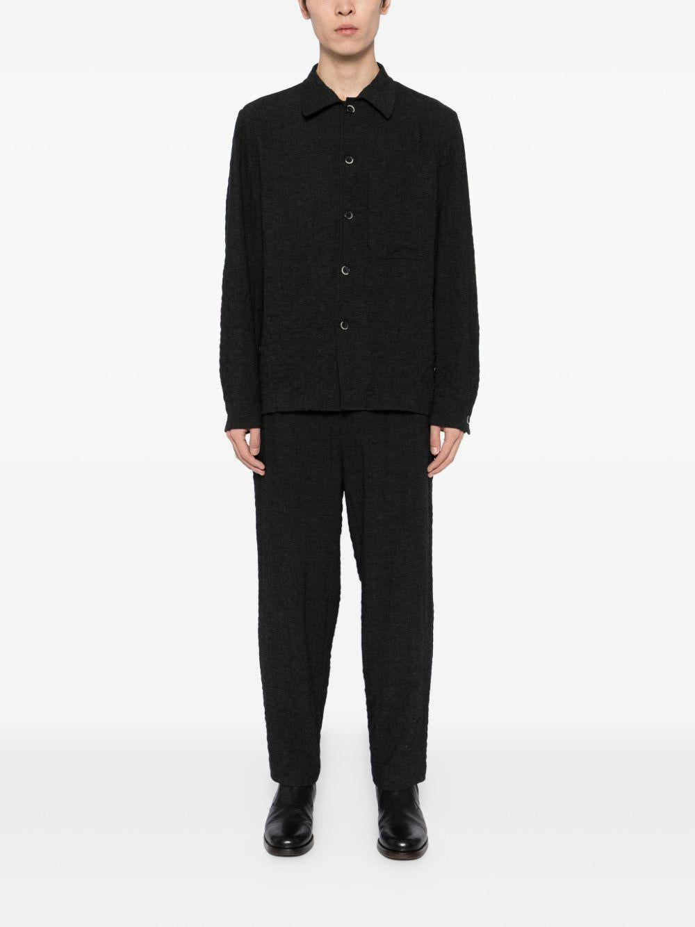 Camicia testurizzata  in nero Barena venezia - uomo 