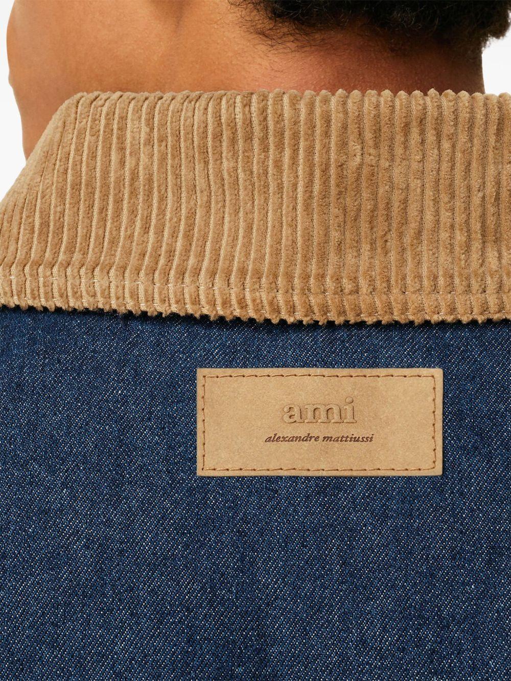 Giacca con tasche in blu AMI Paris - unisex 