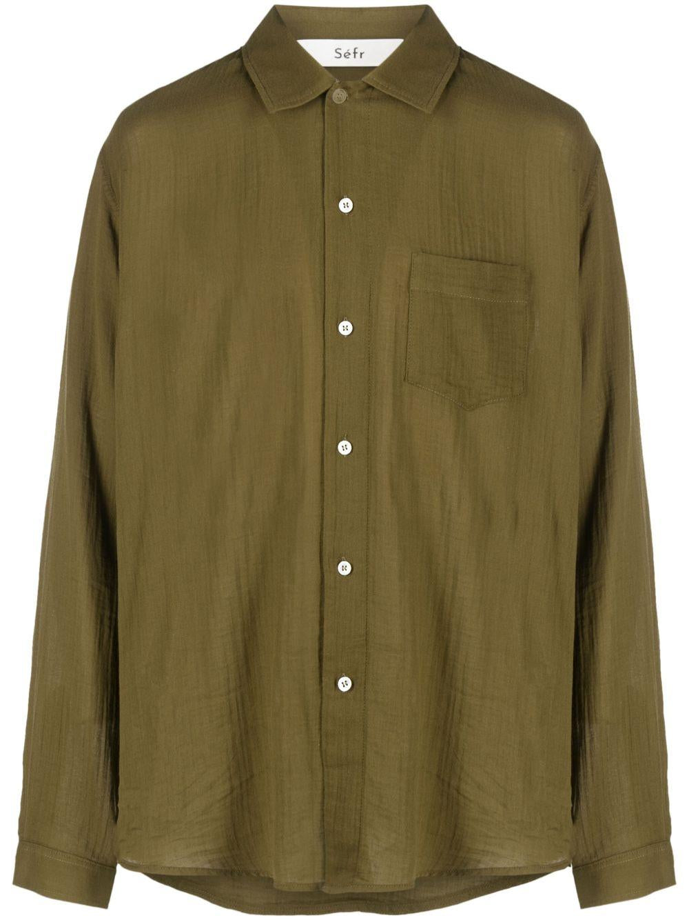 Camicia Leo in verde Sefr - uomo 