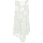 Gonna asimmetrica a pois susya in verde Dries van noten - donna 