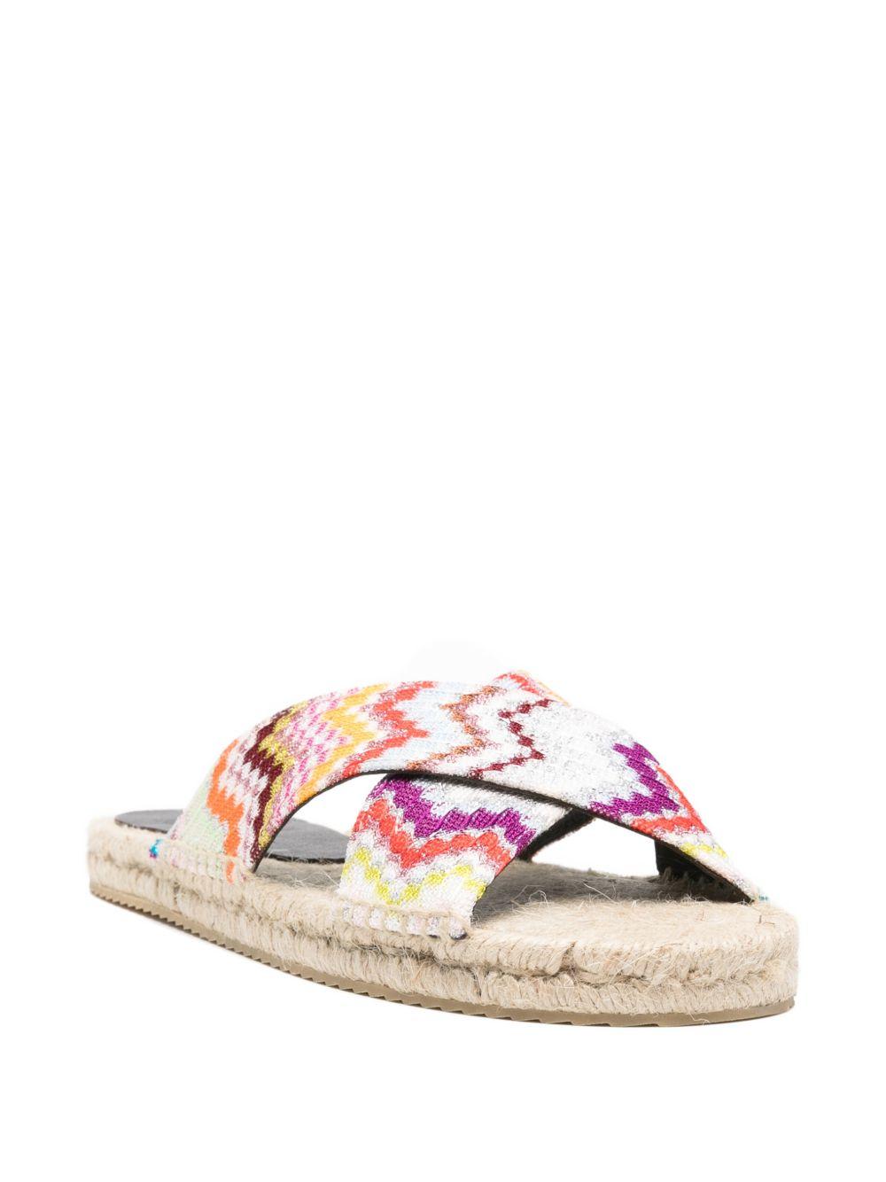 Ciabatte con motivo a zigzag multicolore Missoni - donna 
