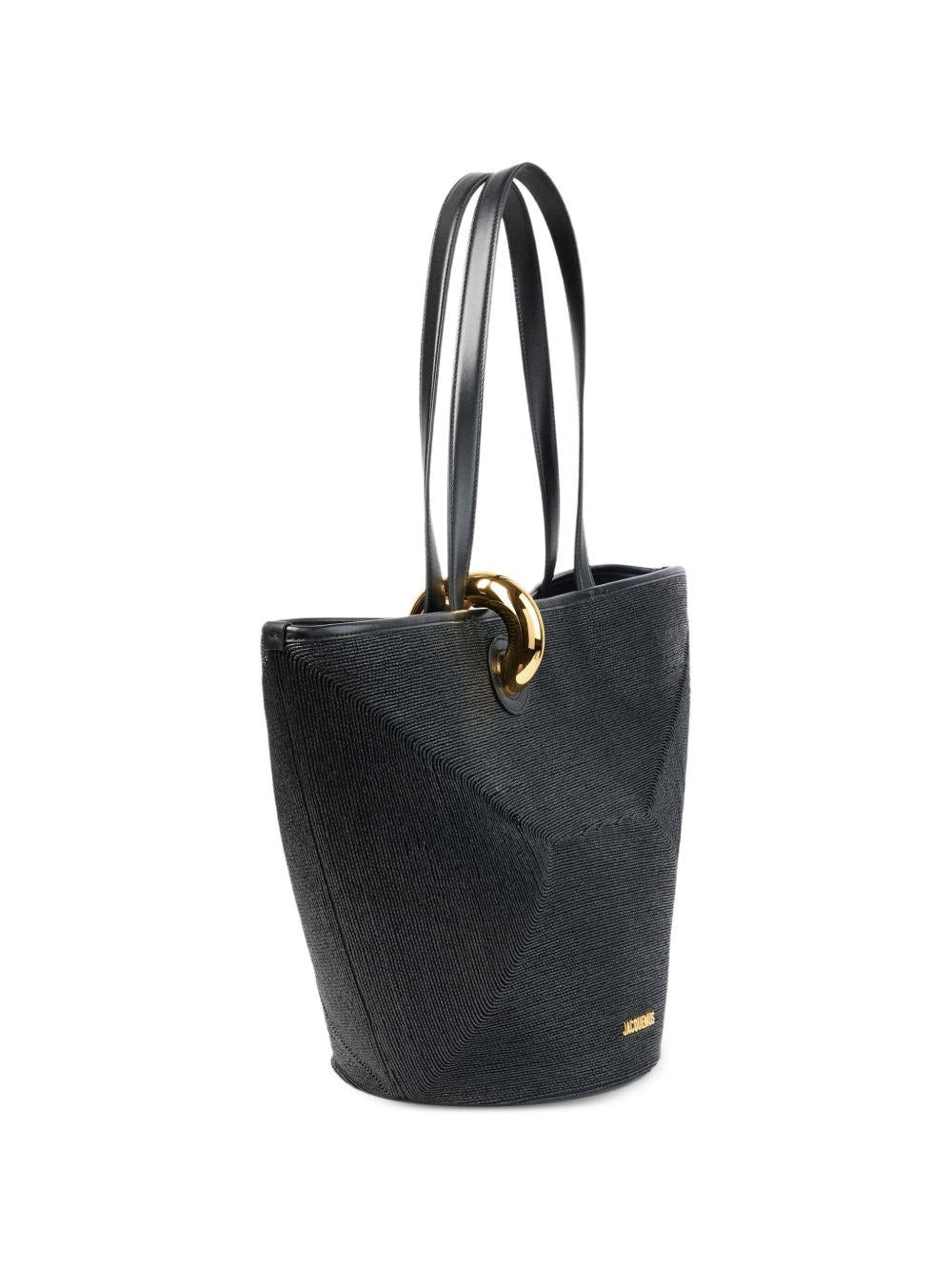 Borsa a spalla le bambola in nero Jacquemus - donna 