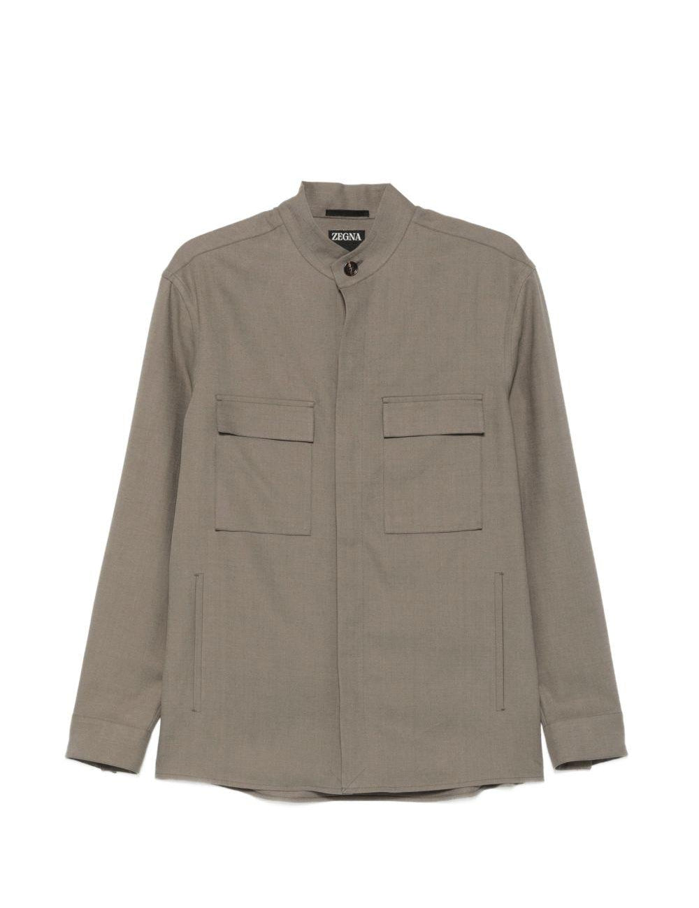 Camicia in lino oasi in verde Zegna - uomo 
