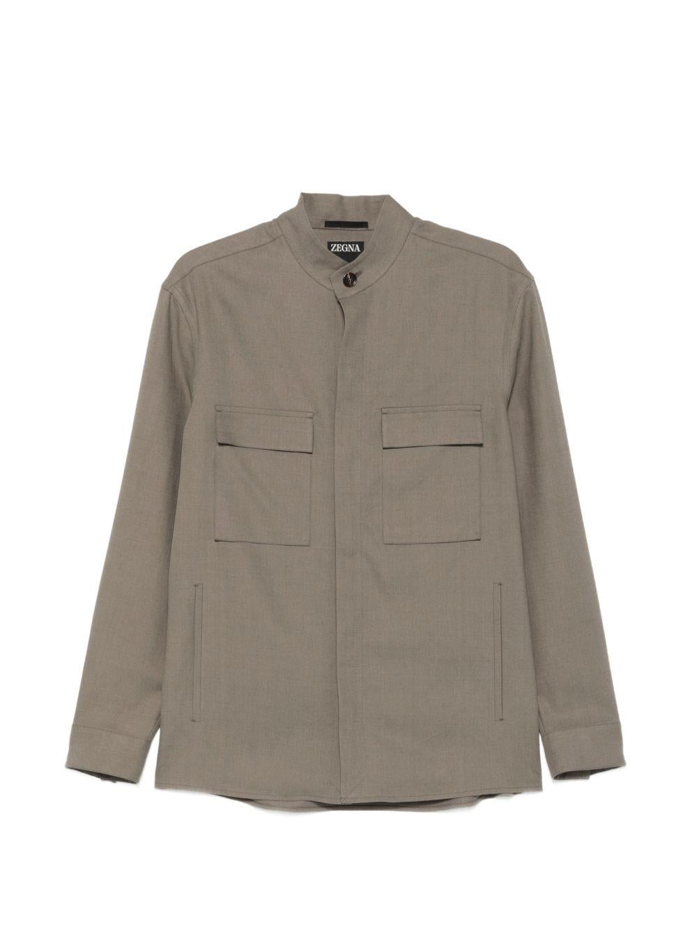 Camicia in lino oasi in verde Zegna - uomo 