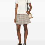 Polo a maniche corte in avorio Moncler - donna 
