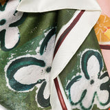 Foulard in seta con stampamulticolore 