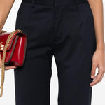 Pantaloni a gamba dritta in blu Alessandra rich - donna 