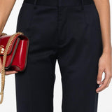 Pantaloni a gamba dritta in blu Alessandra rich - donna 