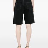 Shorts con tasche in grigio Loulou de saison - donna 