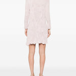 Abito Chemisier corto plissettato in rosa GONGDID DESIGN - donna 