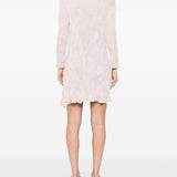 Abito Chemisier corto plissettato in rosa GONGDID DESIGN - donna 