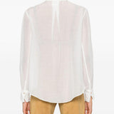 Camicia a maniche lunghe in bianco 