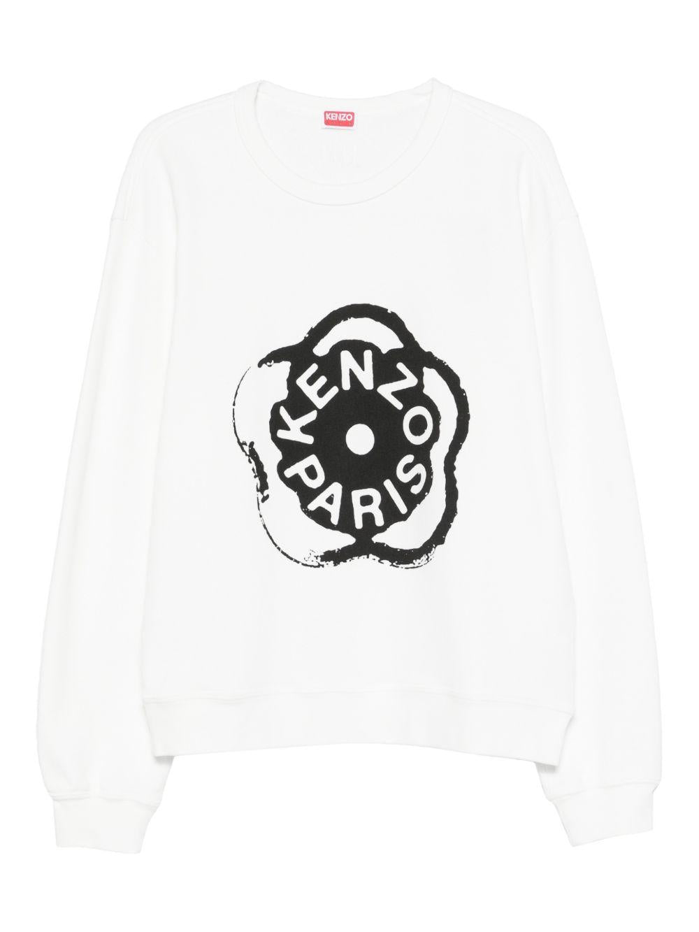 Felpa con stampa in bianco Kenzo - uomo 