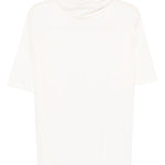 T-shirt con foulard in avorio Lemaire - donna 