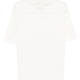 T-shirt con foulard in avorio Lemaire - donna 
