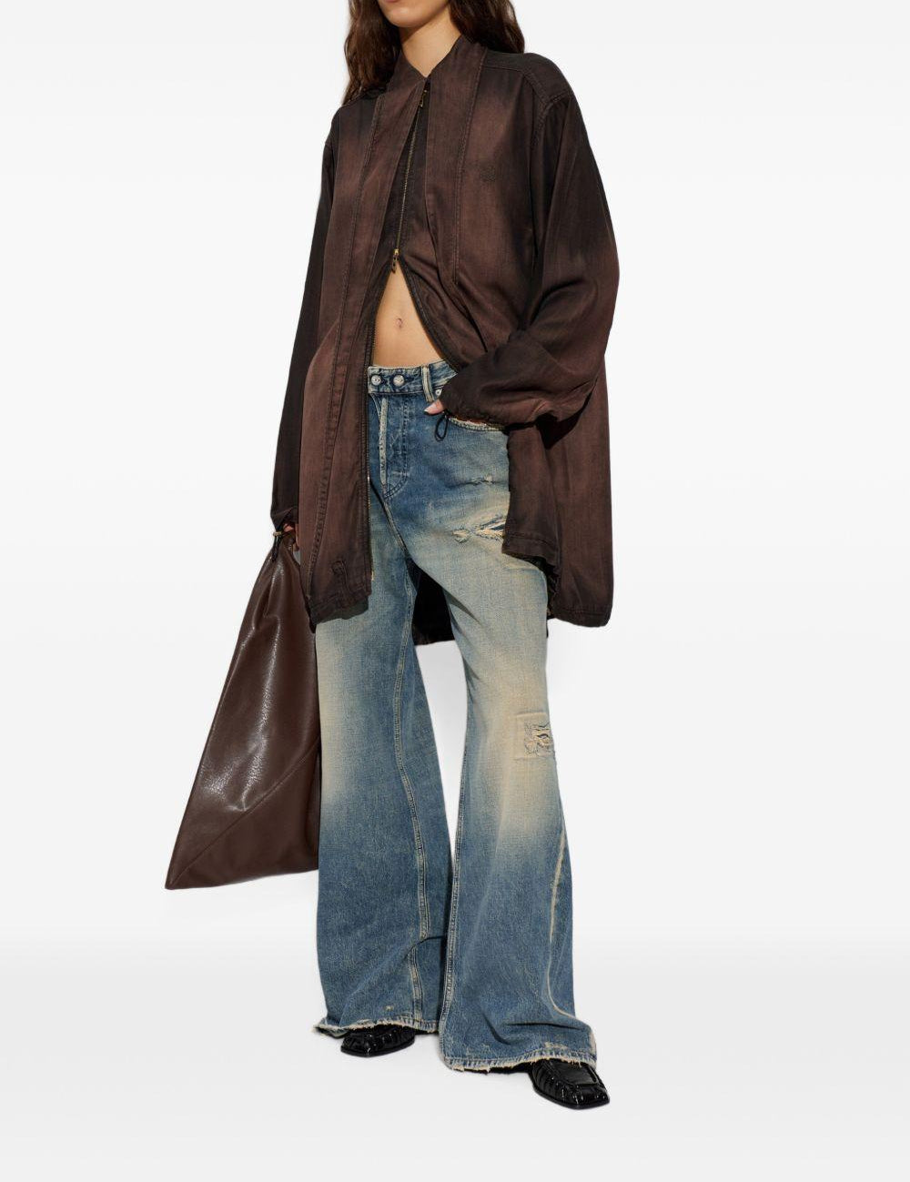 Jeans effetto usurato d-sire-yu del 1996 in blu 
