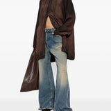 Jeans effetto usurato d-sire-yu del 1996 in blu 