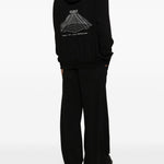 Felpa con cappuccio in nero Rick owens - uomo 