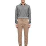 Jeans slim in denim in beige 
