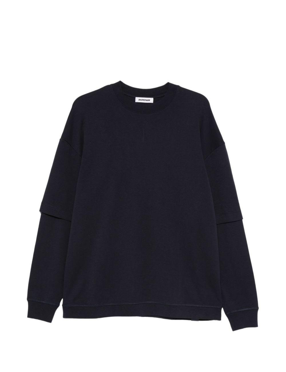 T-shirt a maniche lunghe in blu Darkpark - uomo 